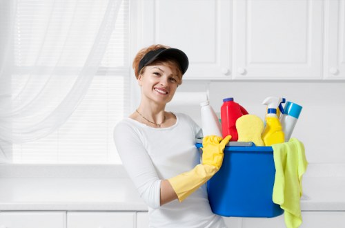 Dust and allergens being removed from a mattress surface