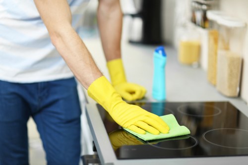 Green commercial cleaning practices in a professional environment
